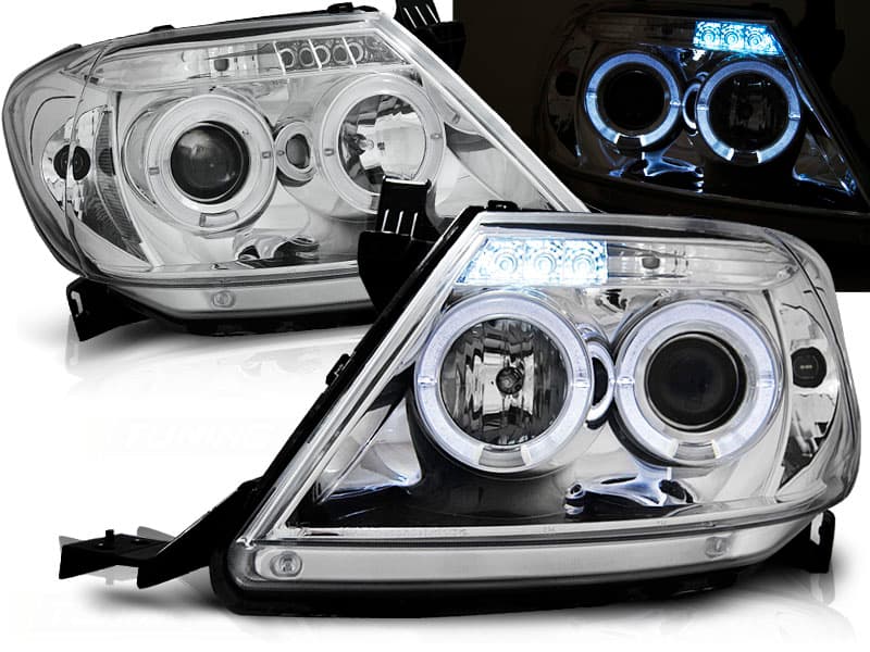 Predné svetlá Toyota Hilux 05-11 Angel Eyes Chrome