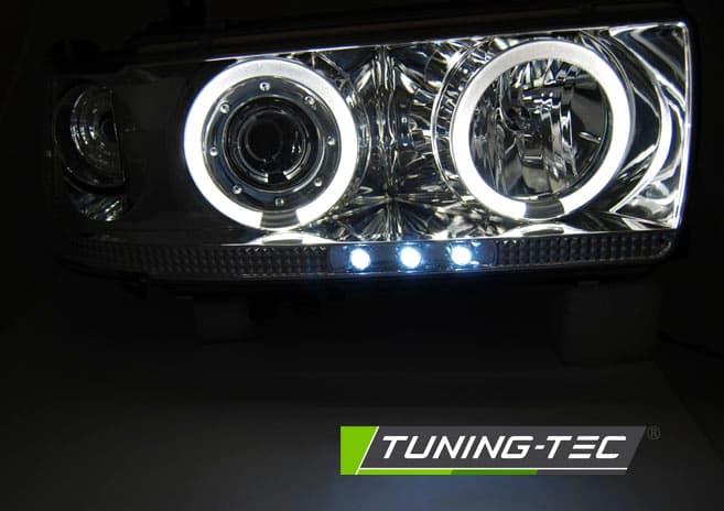 Predné svetlá Toyota Land Cruiser FJ 80 90-97 Chrome – náhľad 2