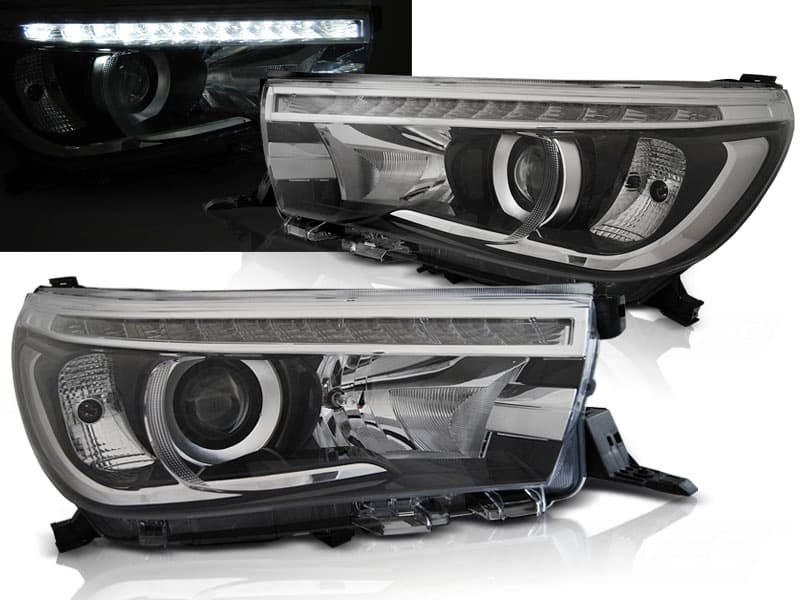 Predné svetlá Toyota Hilux 16-20 Projector LED Black