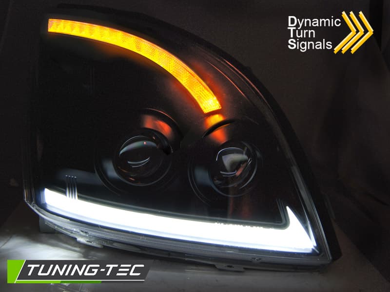 Predné svetlá Toyota Land Cruiser 120 03-09 Dynamic Black – náhľad 3