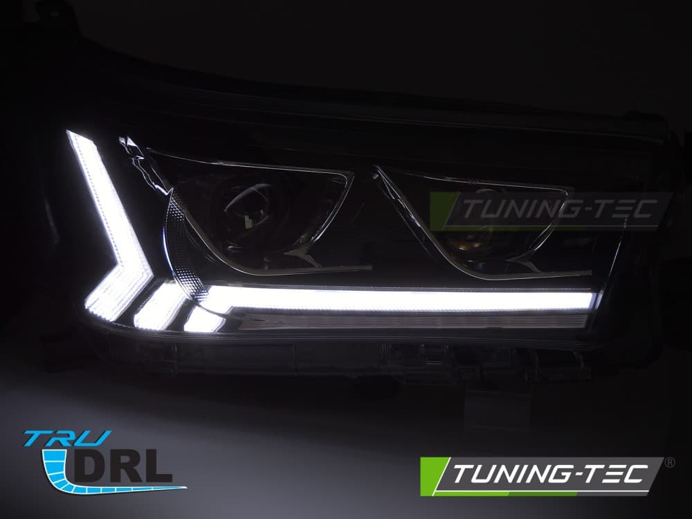 Predné svetlá Toyota Hilux 16-20 WL Full LED Black – náhľad 2