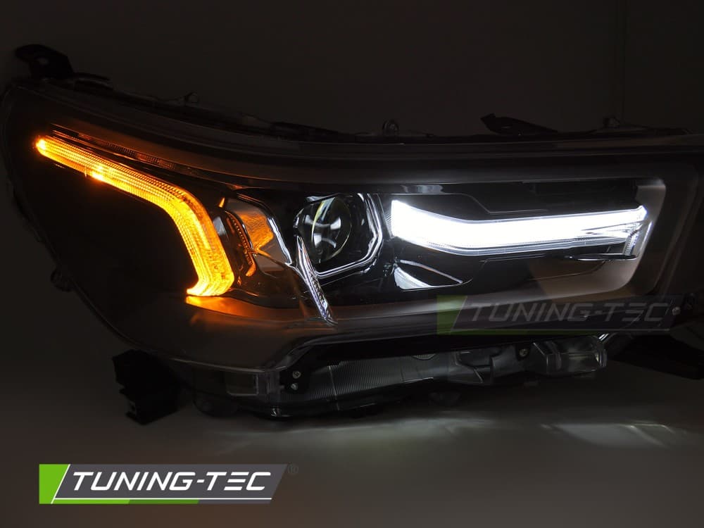 Predné svetlá Toyota Hilux 20- Full LED Black – náhľad 2