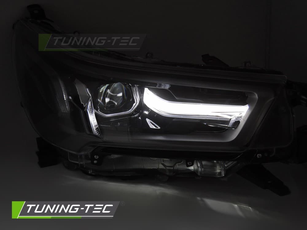 Predné svetlá Toyota Hilux 20- Full LED Black – náhľad 3