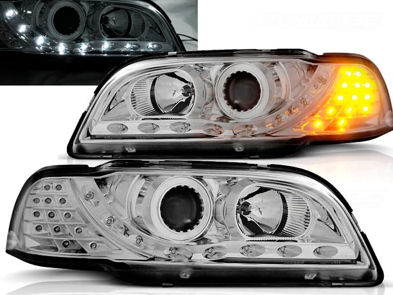Predné svetlá Volvo S40/V40 - smerovky LED Devil Eyes Chrome