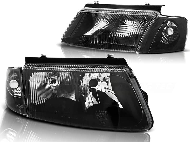 Predné svetlá VW Passat B5 H7/H4 Black