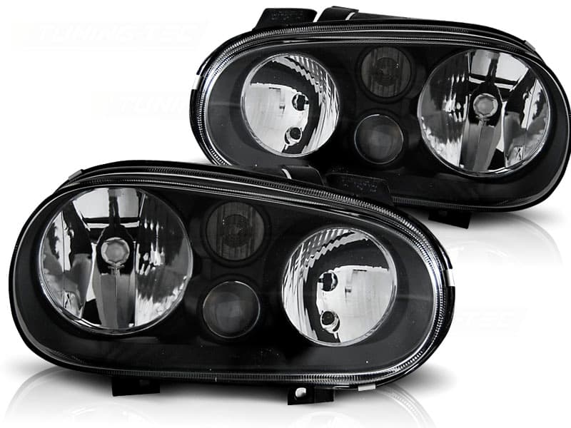 Predné svetlá VW Golf 4 97-03 Black - 34