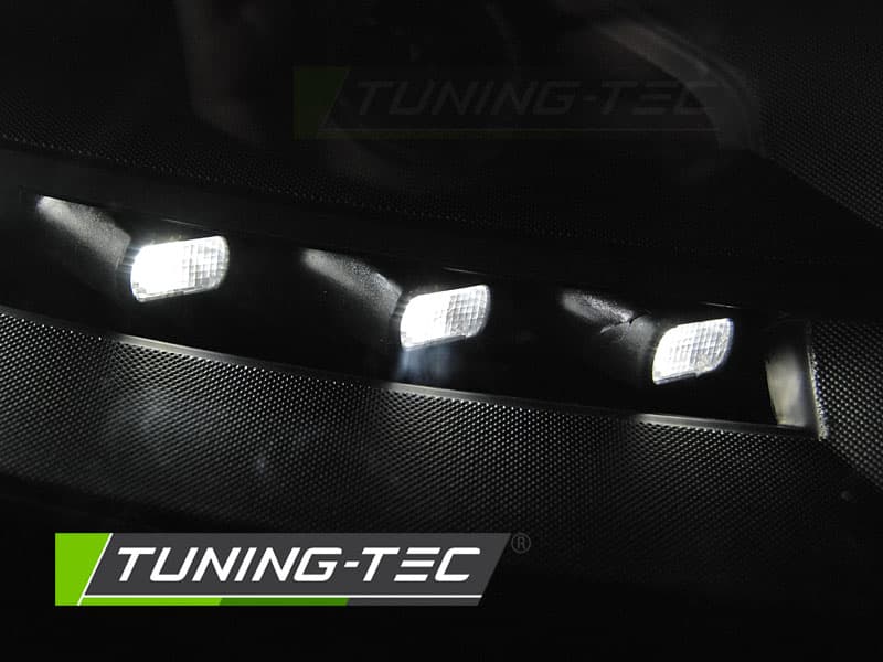 Predné svetlá VW T5 10-15 True DRL Black – náhľad 6