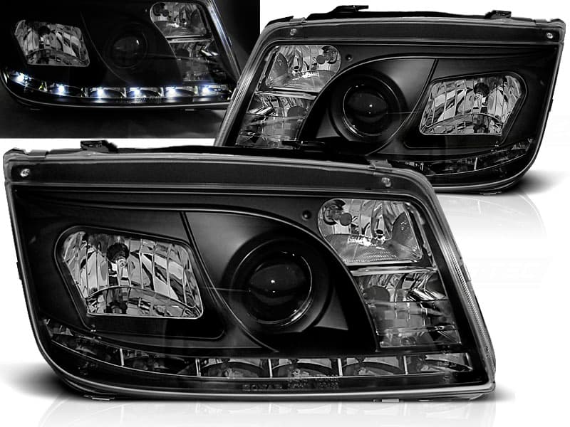 Predné svetlá VW Bora Devil Eyes Black