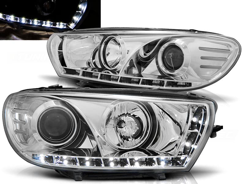 Predné svetlá VW Scirocco 08-14 Devil Eyes Chrome