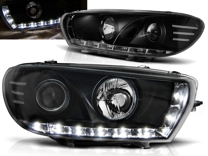 Predné svetlá VW Scirocco 08-14 Devil Eyes Black
