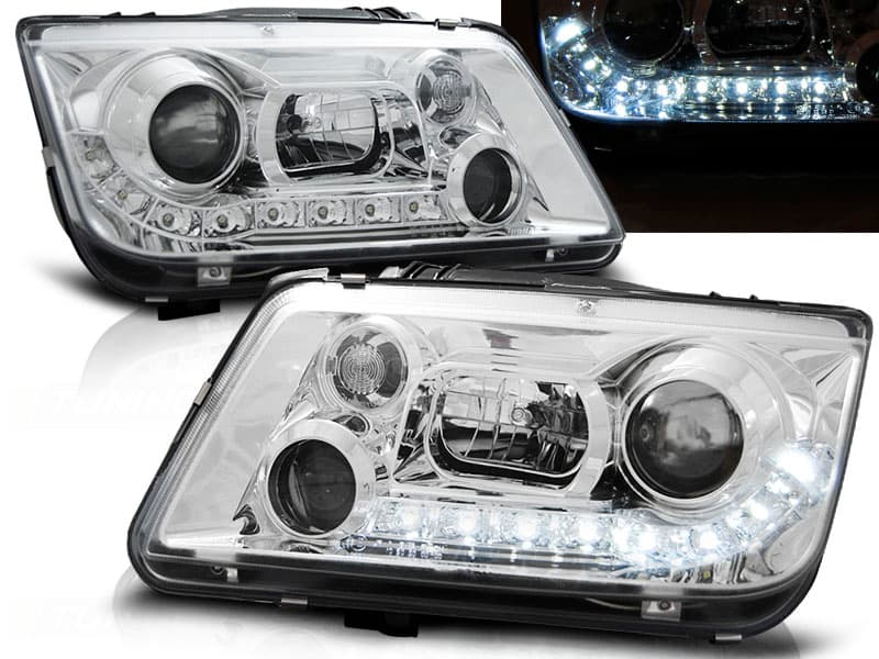 Predné svetlá VW Bora DE Chrome