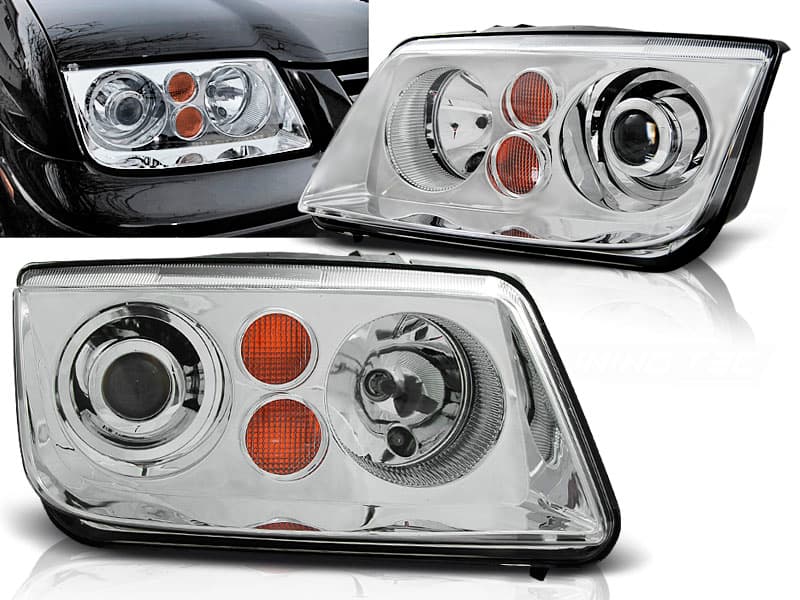 Predné svetlá VW Bora 98-05 Chrome