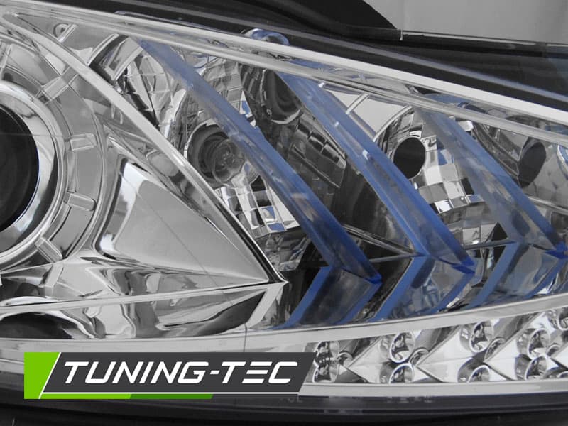Predné svetlá VW Golf 6 s homologizovaným denným svietením Chrome – náhľad 2