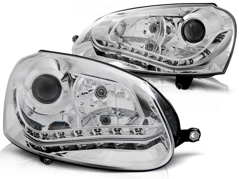 Predné svetlá VW Golf 5 Xenón DE Chrome