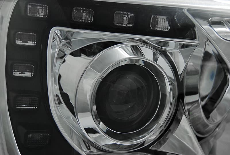 Predné svetlá VW T5.1 10-15 TRU-DRL Chrome – náhľad 2
