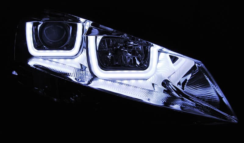 Predné svetlá VW Golf 7 U-TYPE Chrome – náhľad 2