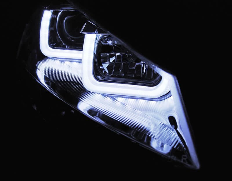 Predné svetlá VW Golf 7 U-TYPE Chrome – náhľad 3