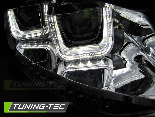 Predné svetlá VW Polo 6R 09-14 U-Type Dynamic Chrome – náhľad 3