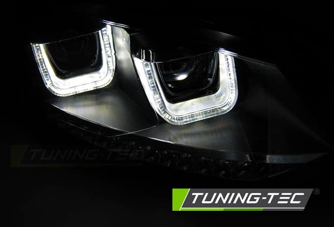 Predné svetlá VW Polo 6R 09-14 U-Type Dynamic Black – náhľad 2