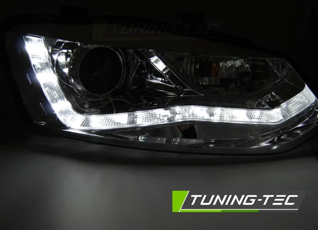Predné svetlá VW Polo 6R 09-14 Chrome - N5 – náhľad 3