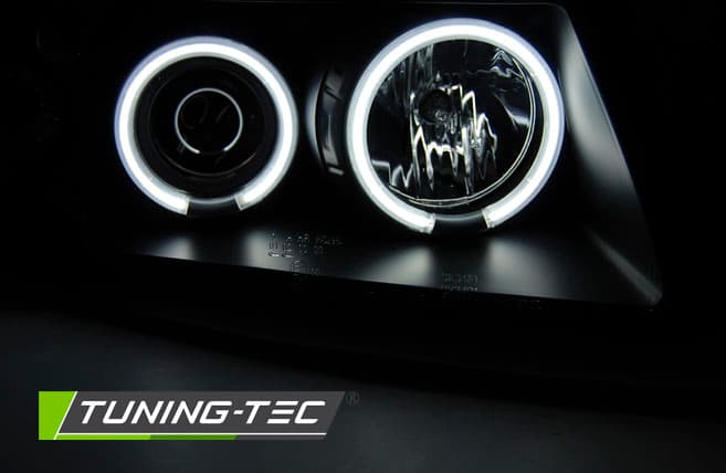 Predné svetlá VW Passat B5 CCFL Angel Eyes Black – náhľad 2