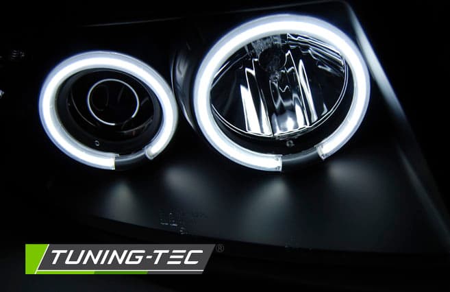 Predné svetlá VW Passat B5 CCFL Angel Eyes Black – náhľad 3