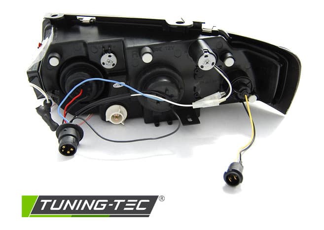 Predné svetlá VW Passat B5 CCFL Angel Eyes Black – náhľad 4