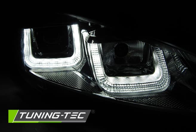Predné svetlá VW Golf 6 U-Type Line Black Chrome – náhľad 2