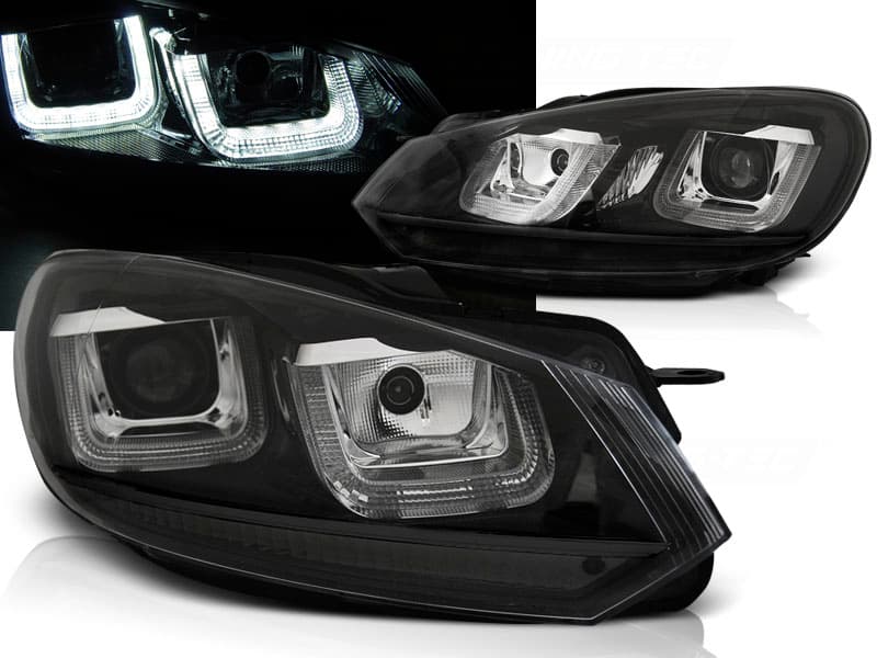 Predné svetlá VW Golf 6 U-Type Line Black