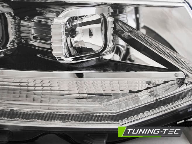 Predné svetlá VW T6 DRL LED Chrome – náhľad 3