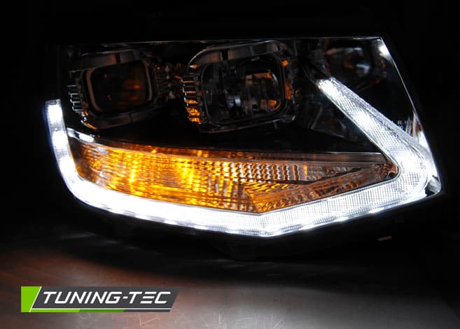 Predné svetlá VW T6 DRL LED Chrome – náhľad 5