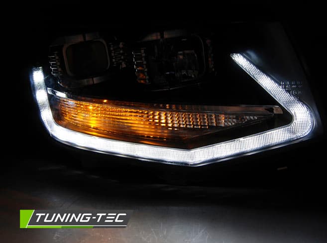 Predné svetlá VW T6 DRL LED Black – náhľad 4
