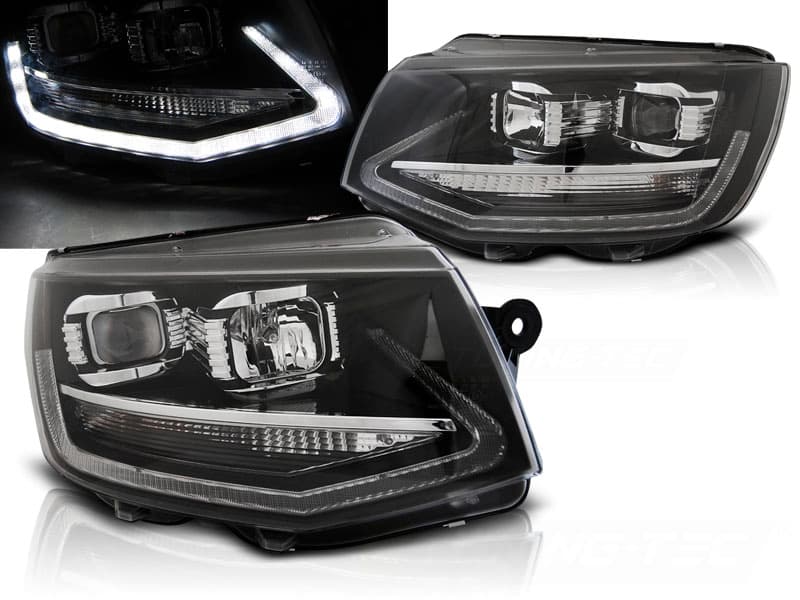 Predné svetlá VW T6 DRL LED Black