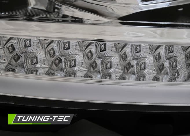 Predné svetlá VW T6 Tube Light Chrome – náhľad 3