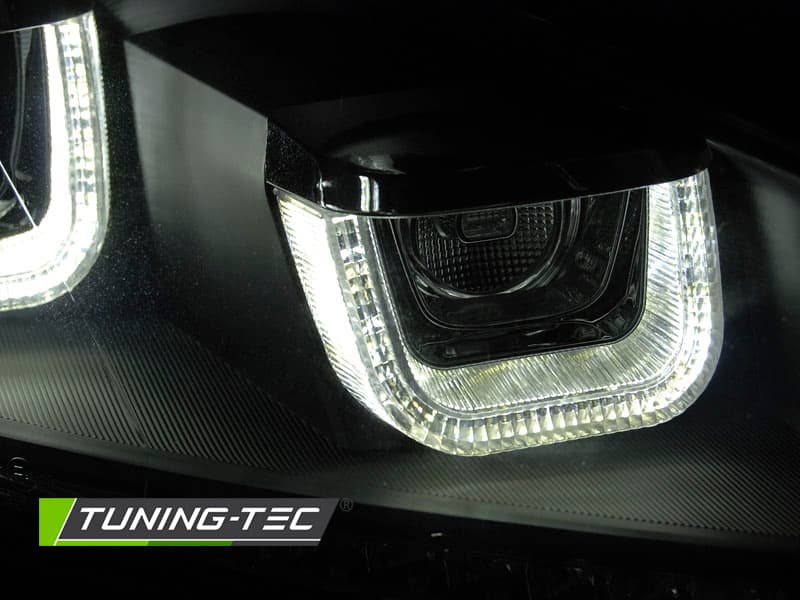 Predné svetlá VW Golf 6 U-Type LED Dynamic Black – náhľad 3
