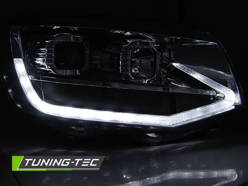 Predné svetlá VW T6 Tube Light LED Dynamic Chrome – náhľad 2