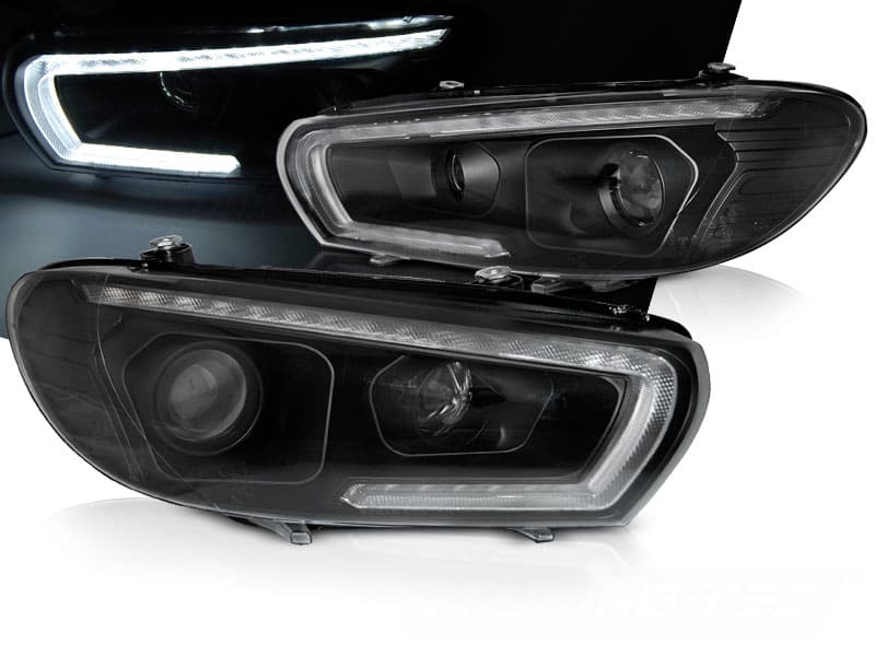 Predné svetlá VW Scirocco 08-14 Dynamic Black
