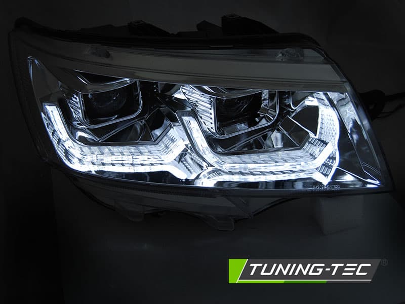 Predné svetlá VW T6.1 LED Dynamic Chrome – náhľad 2
