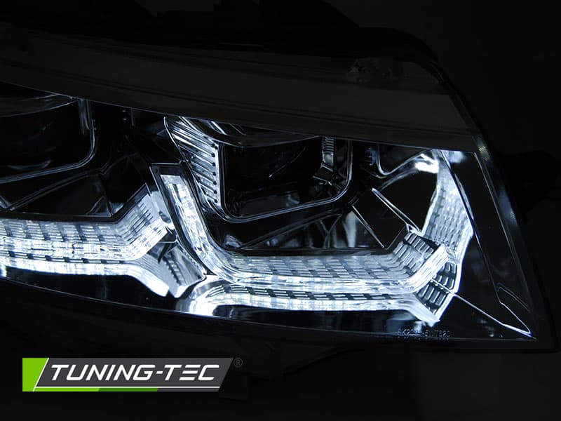 Predné svetlá VW T6.1 LED Dynamic Chrome – náhľad 4