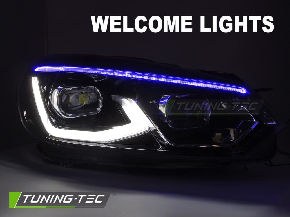 Predné svetlá VW Golf 6 Full LED Black – náhľad 4