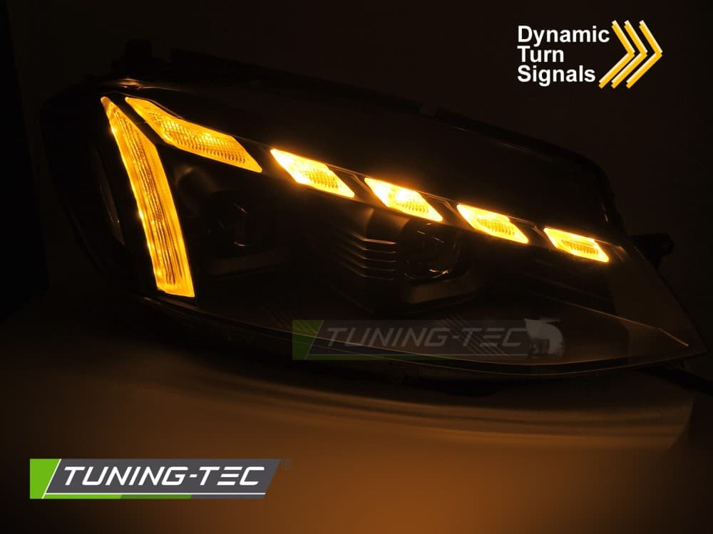 Predné svetlá VW Golf 7 17-19 LED Dynamic Black – náhľad 3