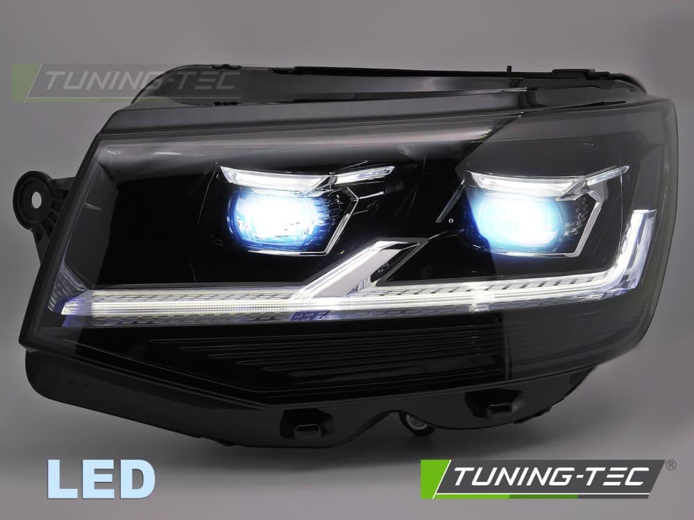 Predné svetlá VW T6 DRL Full LED Black – náhľad 3