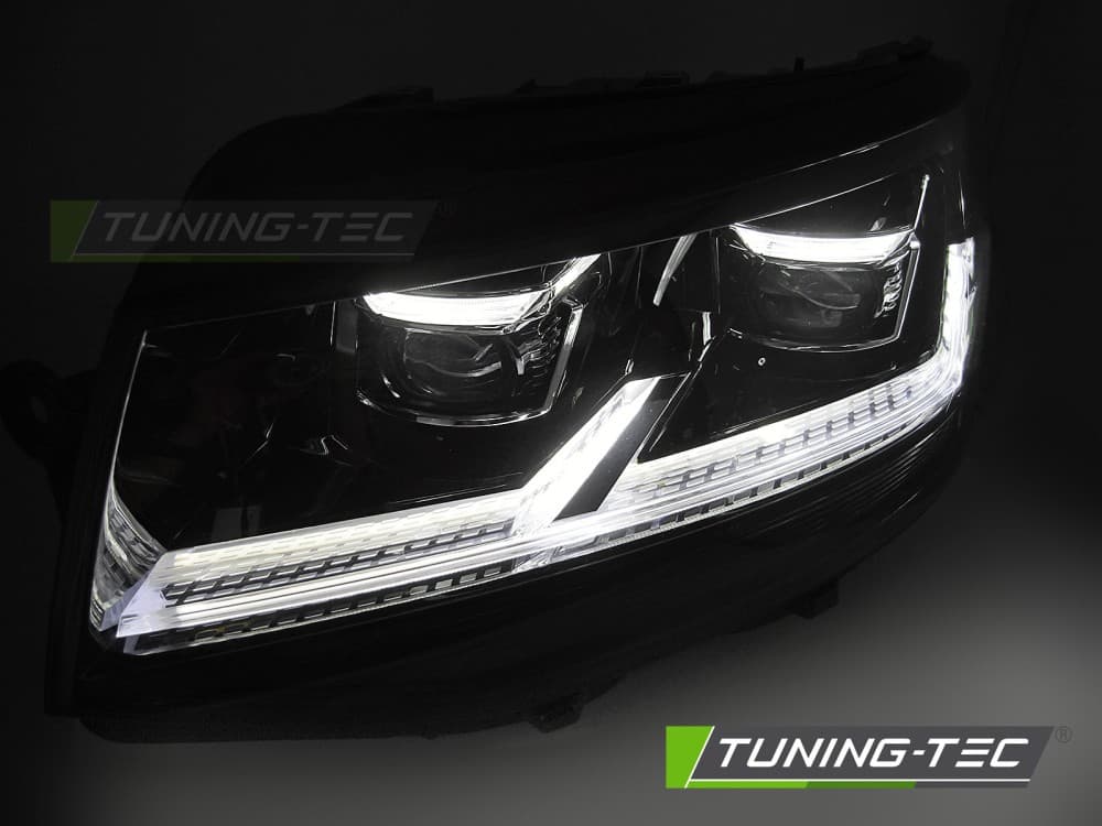 Predné svetlá VW T6 DRL Full LED Black – náhľad 4