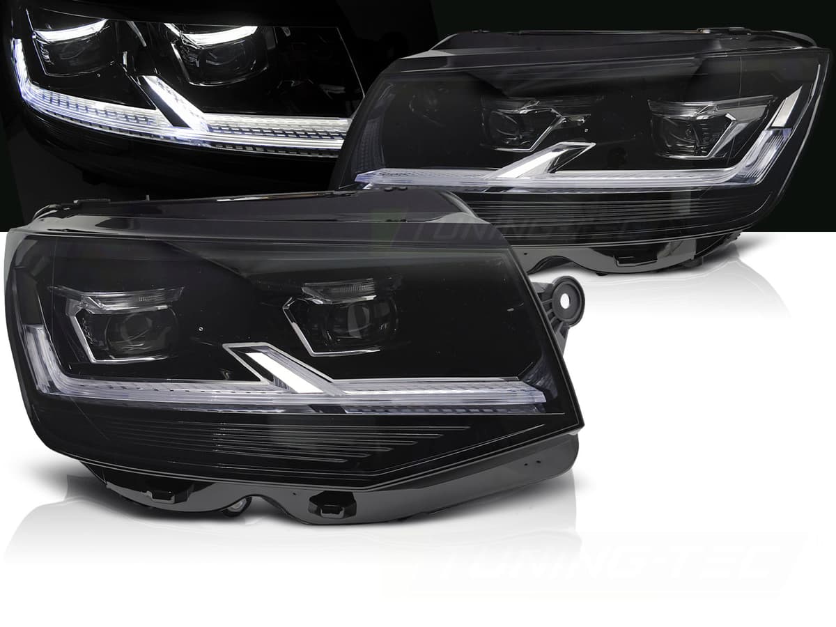 Predné svetlá VW T6 DRL Full LED Black