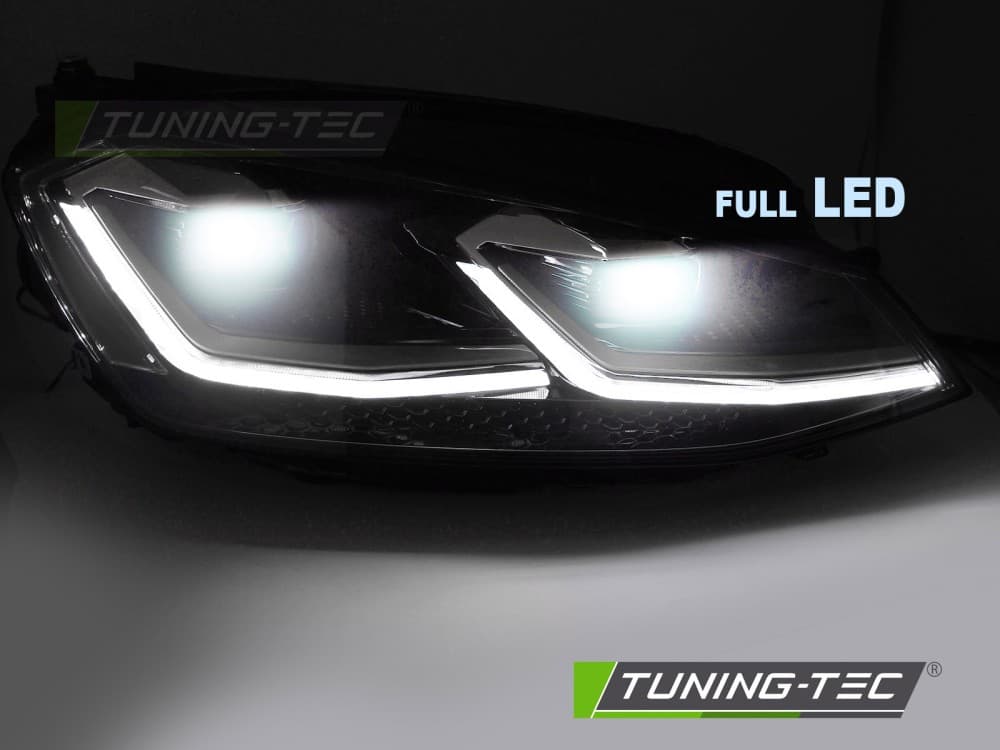 Predné svetlá VW Golf 7 Line Full LED Silver – náhľad 4