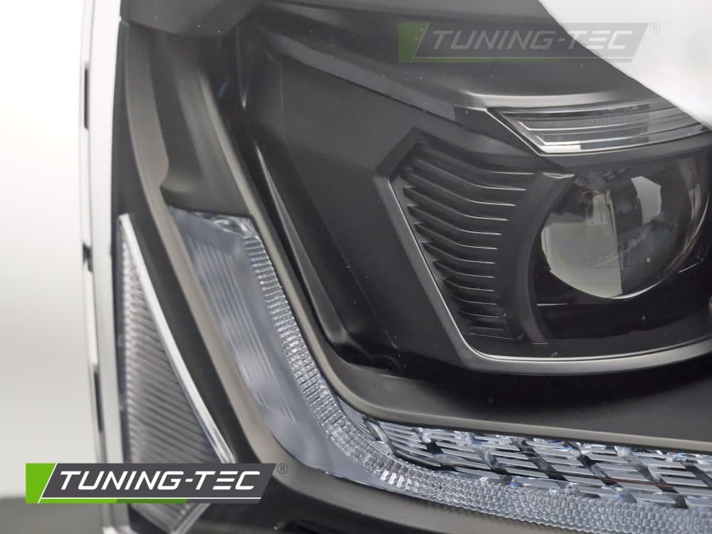 Predné svetlá VW T5.1 10-15 Full LED Black – náhľad 2