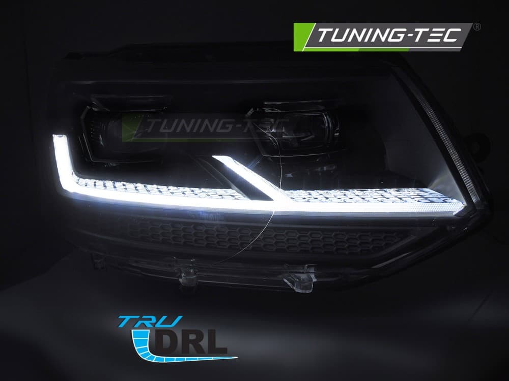 Predné svetlá VW T5.1 10-15 Full LED Black – náhľad 3