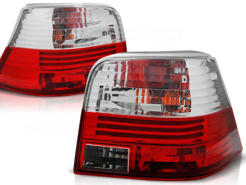 Zadné svetlá VW Golf 4 97-03 Red White - 03