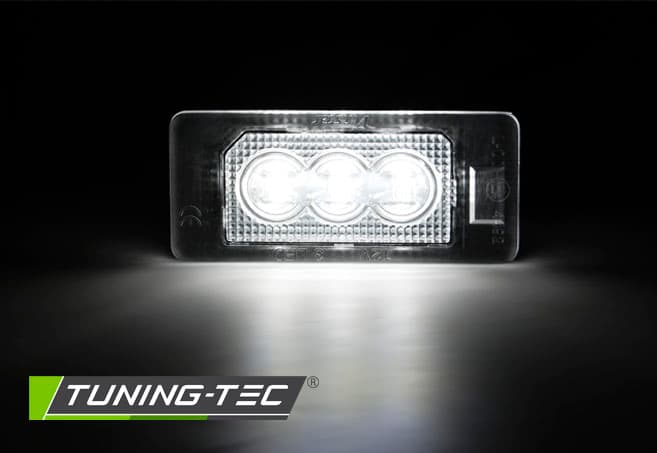 LED osvetlenie ŠPZ BMW E90/E39/E60/F10/X3/X5/X6 3xLED – náhľad 2
