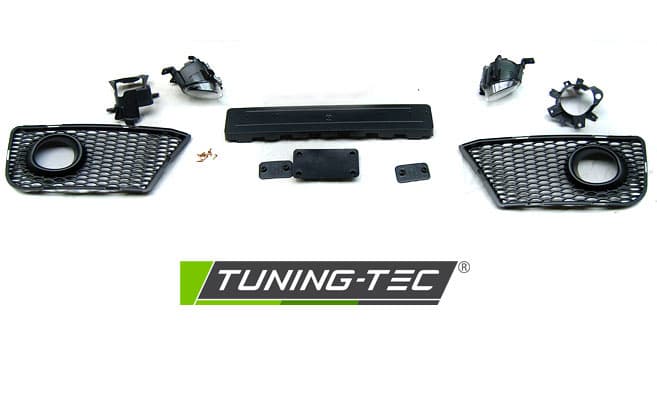Predný nárazník Audi A3 8P 08-12 Sport PDC Black Chrome – náhľad 3